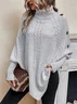 Women Wool/Knitting Plain Long Sleeve Comfy Casual Sweater